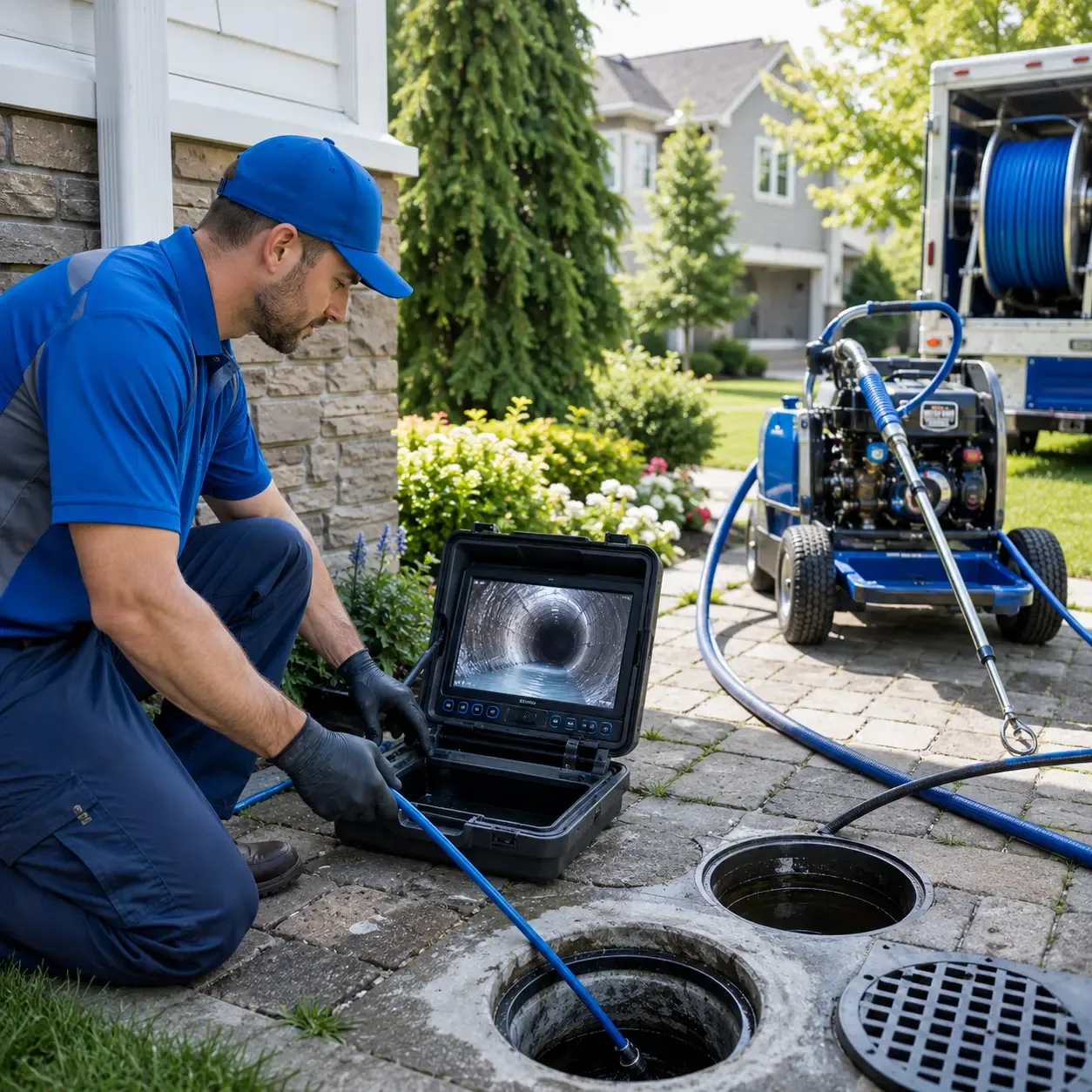 Outdoor drain cleaning professionals serving Cherry Point, NC