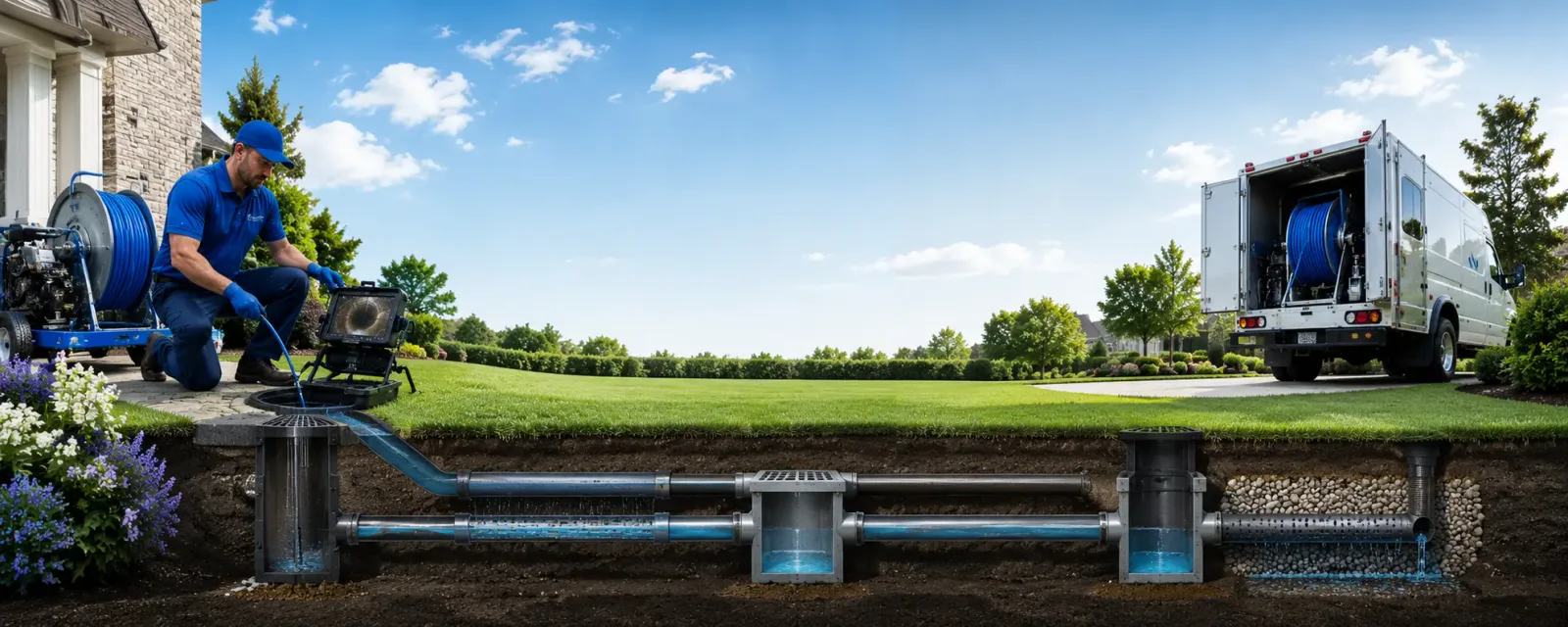 Outdoor drain cleaning information for Cherry Point, NC